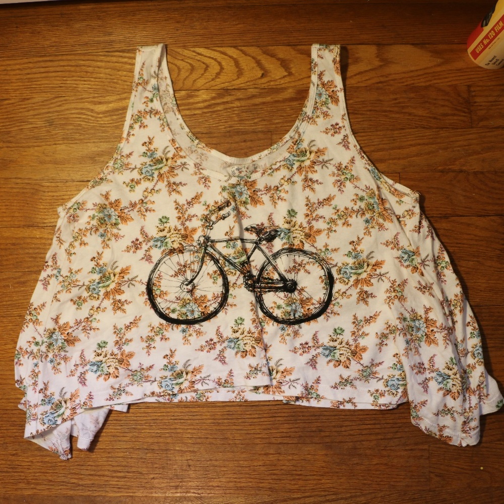 Free People Floral Flowy Tank Top